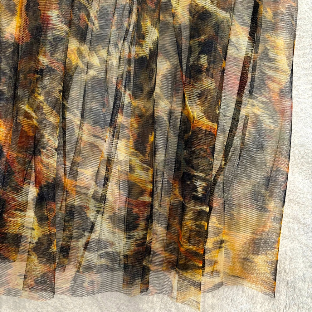 DKNY Animal Print Sheer Tulle Overlay A-Line Midi Skirt—NWT—S - Picture 11 of 15